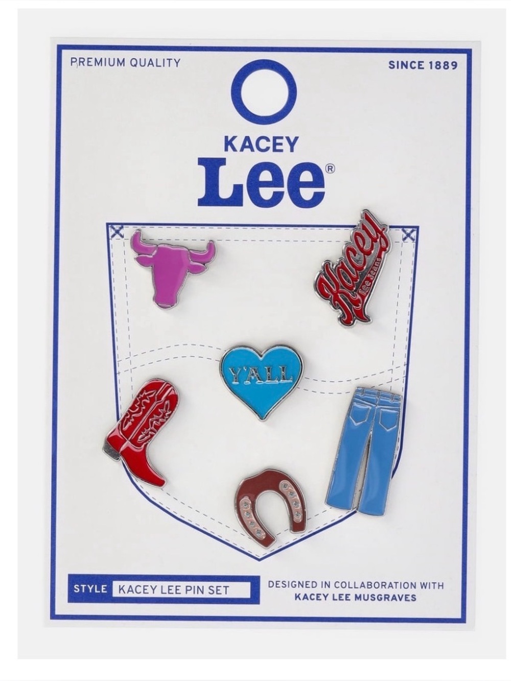 Kacey Lee Women’s Western Pin Set, 6-Piece